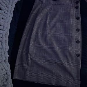 Plaid H&M pencil skirt